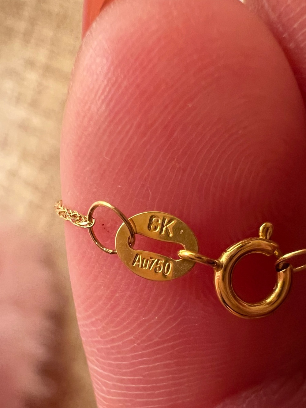 18k gold heart necklace - Picture 8 of 8